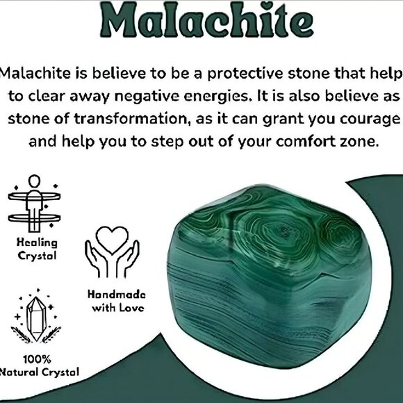 Natural Flowery Malachite ✦ Velvet Green Crystal Specimen ✦ Healing Stone 38g - Picture 5 of 12